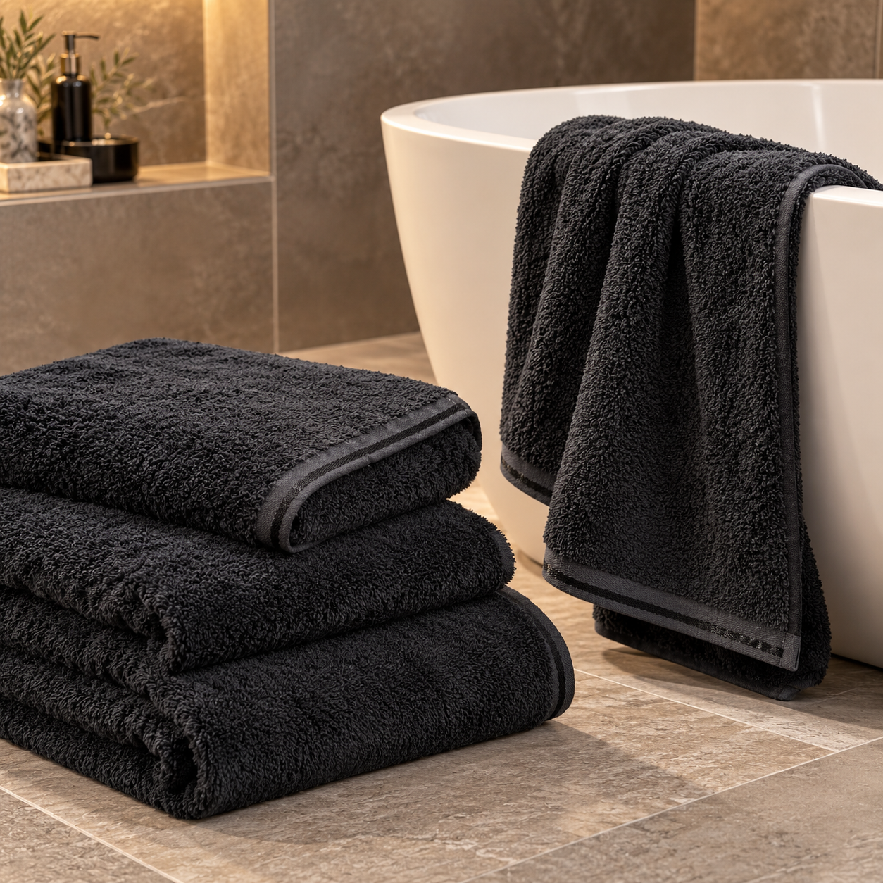 Duschtücher ELEGANCE 2er Set – Bild 3