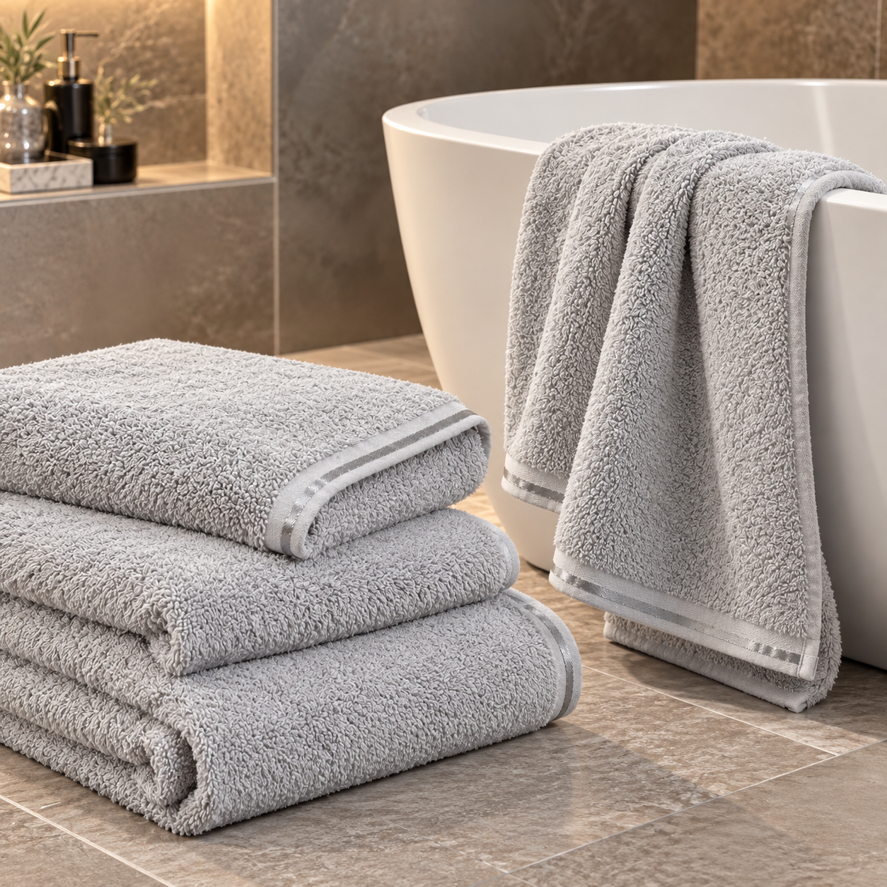 Duschtücher ELEGANCE 2er Set – Bild 2