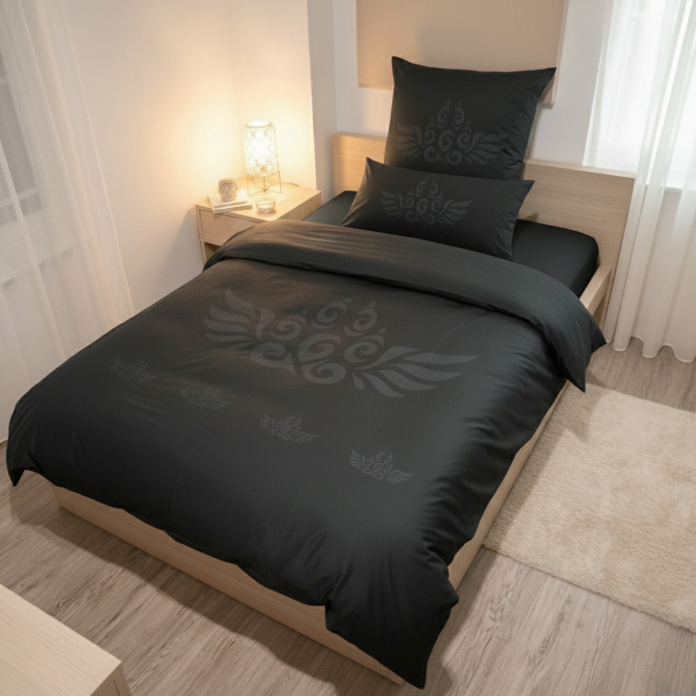 Bettwäsche schwarz